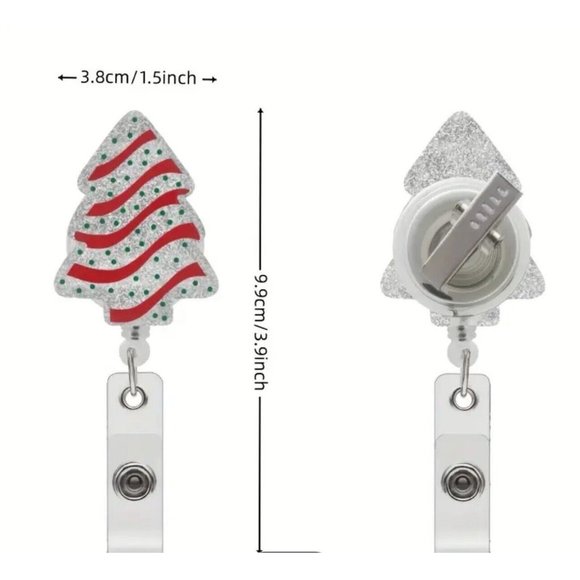 1pc Retractable Badge Reel Holder Clip ID Holder‎ Lanyard Key Tag Nurse Doctor - Picture 4 of 5